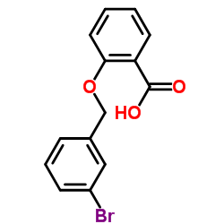 2-(3-溴苄氧基)苯甲酸结构式