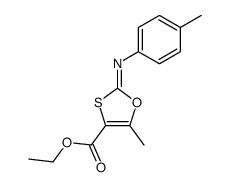 ethyl 5-methyl-2-p-tolylimino-1,3-oxathiole-4-carboxylate结构式