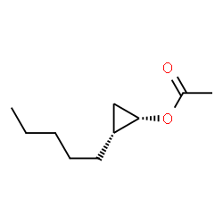 Cyclopropanol, 2-pentyl-, acetate, (1S,2R)- (9CI)结构式