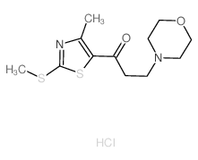 1-(4-Methyl-2-(methylthio)-1,3-thiazol-5-yl)-3-(4-morpholinyl)-1-propanone Structure