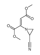 dimethyl 2-(2-cyanoaziridin-1-yl)but-2-enedioate结构式