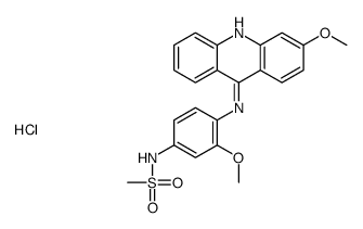 N-[3-methoxy-4-[(3-methoxyacridin-9-yl)amino]phenyl]methanesulfonamide,hydrochloride Structure