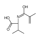 (2S)-3-methyl-2-(2-methylprop-2-enoylamino)butanoic acid结构式