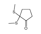 2,2-bis(methylsulfanyl)cyclopentan-1-one Structure