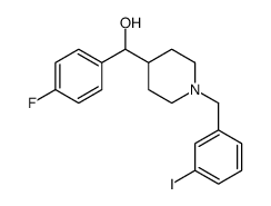 (4-fluorophenyl)-[1-[(3-iodophenyl)methyl]piperidin-4-yl]methanol结构式
