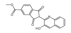 2,3-二氢-2-(3-羟基-2-喹啉基)-1,3-二氧代1-氢-茚-5-羧酸甲醚结构式