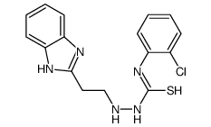 2-(2-(1H-Benzimidazol-2-yl)ethyl)-N-(2-chlorophenyl)hydrazinecarbothio amide结构式