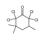 2,2,6,6-tetrachloro-3,3,5-trimethylcyclohexanone结构式