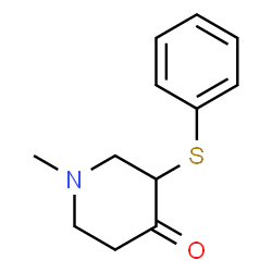 4-Piperidinone,1-methyl-3-(phenylthio)-(9CI)结构式