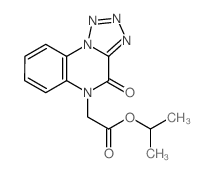 propan-2-yl 2-(4-oxotetrazolo[1,5-a]quinoxalin-5-yl)acetate结构式