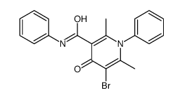 5-bromo-2,6-dimethyl-4-oxo-N,1-diphenylpyridine-3-carboxamide Structure