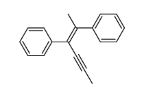 hex-2-en-4-yne-2,3-diyldibenzene Structure