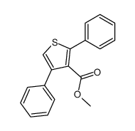 2,4-Diphenyl-3-thiophencarbonsaeure-methylester结构式