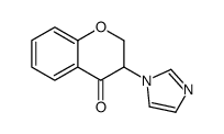 3-imidazol-1-yl-2,3-dihydrochromen-4-one结构式