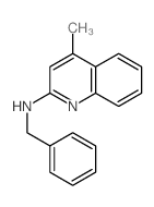 2-Quinolinamine,4-methyl-N-(phenylmethyl)- structure