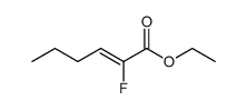 Ethyl 2-fluoro-2-hexenoate结构式