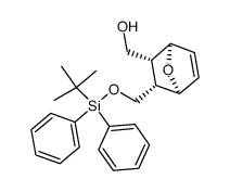 (1S,2S,3R,4R)-2-(tert-butyldiphenylsilyloxy)methyl-3-hydroxymethyl-7-oxabicyclo[2.2.1]hept-5-ene Structure