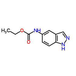 Ethyl 1H-indazol-5-ylcarbamate结构式