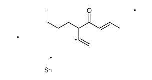 5-(1-trimethylstannylethenyl)non-2-en-4-one结构式