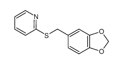 1,2-methylenedioxy-4-(2-pyridylthio)methylbenzene Structure