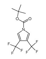N-(t-Butoxycarbonyl)-2,3-bis[trifluoromethyl]-1H-pyrrole Structure