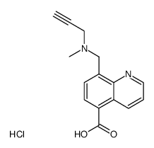 8-(N-Methyl-N-2-propynyl)aminomethylquinoline-5-carboxylic acid dihydrochloride Structure