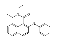 N,N-diethyl-2-(N-methylanilino)naphthalene-1-carboxamide结构式