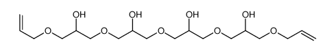 1-[2-hydroxy-3-[2-hydroxy-3-(2-hydroxy-3-prop-2-enoxypropoxy)propoxy]propoxy]-3-prop-2-enoxypropan-2-ol结构式