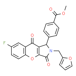 Methyl 4-[7-fluoro-2-(2-furylmethyl)-3,9-dioxo-1,2,3,9-tetrahydrochromeno[2,3-c]pyrrol-1-yl]benzoate picture