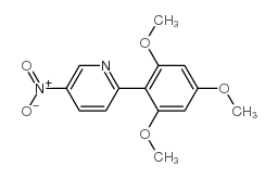 5-nitro-2-(2,4,6-trimethoxy-phenyl)-pyridine结构式