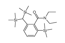 N,N-diethyl-2-(trimethylsilyl)-6-[bis(trimethylsilyl)methyl]benzamide Structure