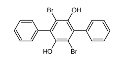 3',6'-dibromo-p-terphenyl-2',5'-diol Structure