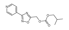 3-pyridin-4-yl-[1,2,4]oxadiazol-5-ylmethylcarbonicacidisobutyl ester Structure