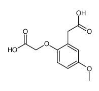 2-(2-(carboxymethoxy)-5-methoxyphenyl)acetic acid Structure