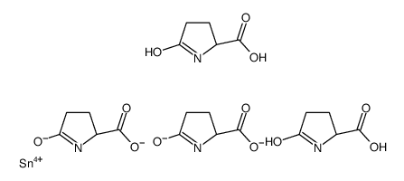 tetrakis(5-oxo-L-prolinato-N1,O2)tin Structure