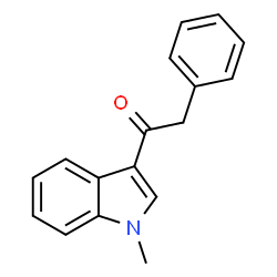 1-(1-Methyl-1H-indol-3-yl)-2-phenylethanone结构式