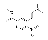 (E)-ethyl 4-(2-(dimethylamino)vinyl)-5-nitropicolinate结构式