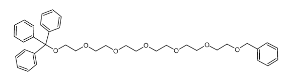 1-(triphenylmethoxy)-17-(phenylmethyloxy)-3,6,9,12,15-pentaoxaheptadecane Structure