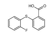 2-(2-fluorophenyl)sulfanylbenzoic acid结构式