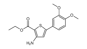 ETHYL 3-AMINO-5-(3,4-DIMETHOXYPHENYL)THIOPHENE-2-CARBOXYLATE structure