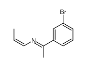 1-(3-bromophenyl)-N-prop-1-enylethanimine结构式