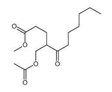 methyl 4-(acetyloxymethyl)-5-oxoundecanoate结构式