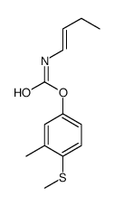 (3-methyl-4-methylsulfanylphenyl) N-but-1-enylcarbamate结构式