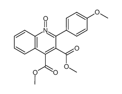 dimethyl 2-(4-methoxyphenyl)quinoline-3,4-dicarboxylate 1-oxide Structure