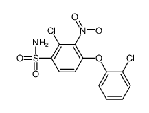 2-chloro-4-(2-chlorophenoxy)-3-nitrobenzenesulfonamide Structure