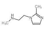 Methyl-[2-(2-methyl-imidazol-1-yl)-ethyl]-amine structure