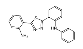 2-[5-(2-anilinophenyl)-1,3,4-thiadiazol-2-yl]aniline结构式
