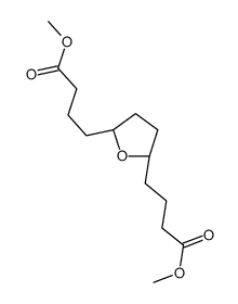 methyl 4-[(2S,5S)-5-(4-methoxy-4-oxobutyl)oxolan-2-yl]butanoate结构式