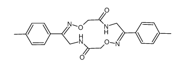 3,10-Bis(4-methylphenyl)-1,8-dioxa-2,5,9,12-tetraazacyclotetradeca-2,9-dien-6,13-dion结构式