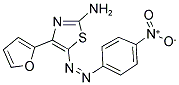 2-AMINO-4-(2-FURYL)-5-((4-NITROPHENYL)DIAZENYL)-1,3-THIAZOLE结构式